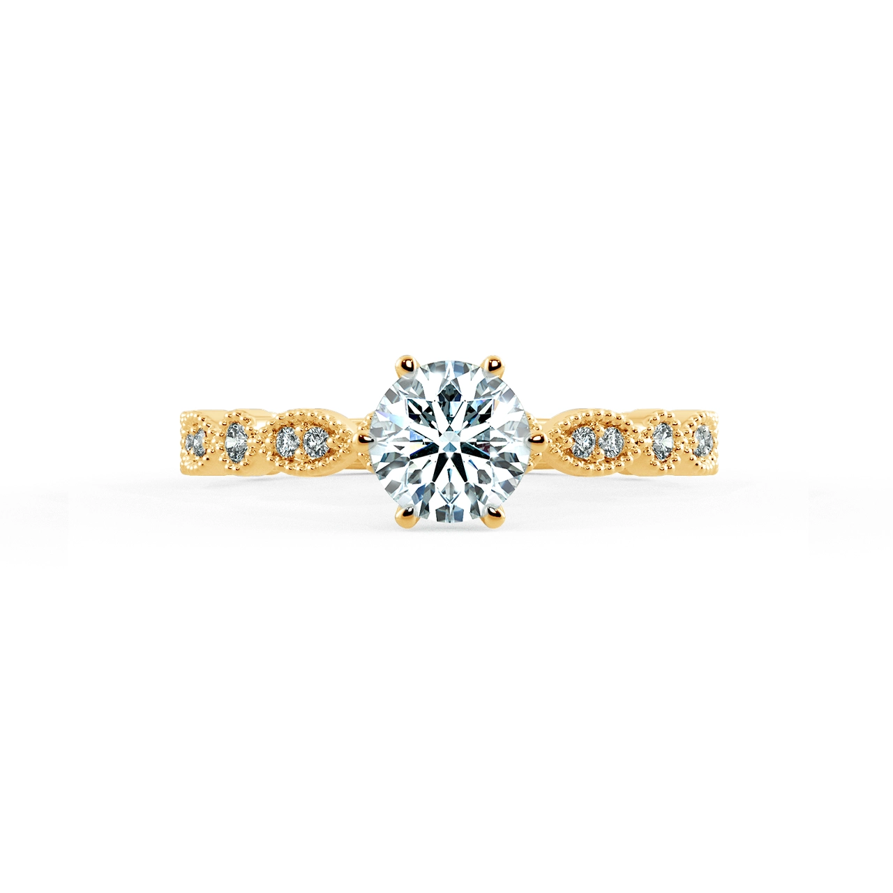 Solitaire Engagement Ring with Eternity Band NCH1801 2